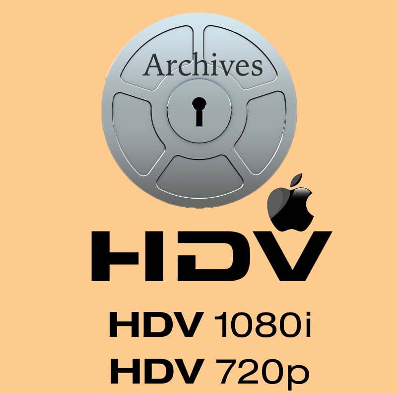 Archive cassette HDV pour Mac